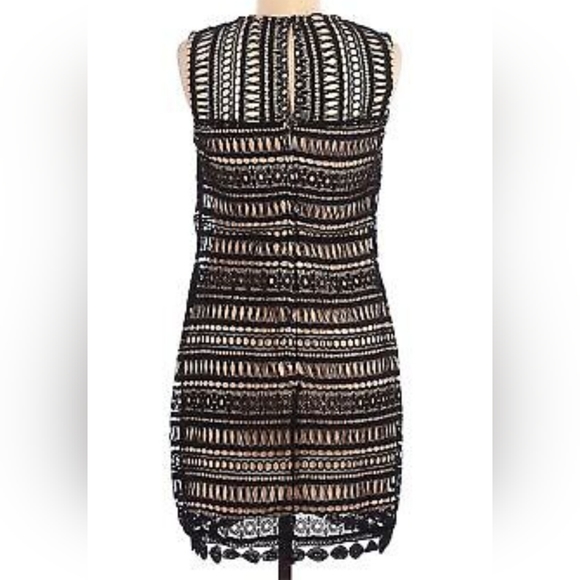 Francesca's Black Lace Sheath Cocktail Dress Size Small - Picture 2 of 7